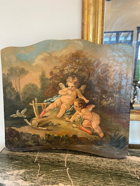 Cupid Painted Trumeau