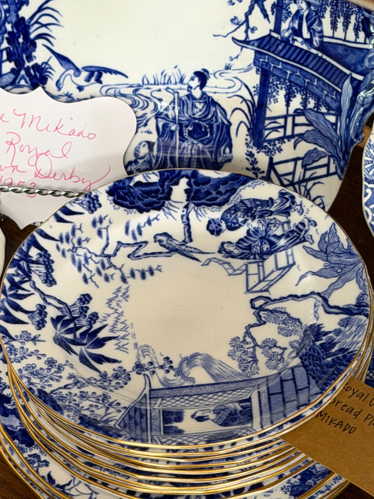 Royal Crown Derby Bread Plates by MIKADO