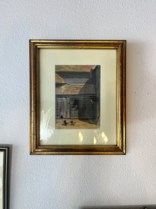 Original Farmhouse Watercolor by Sarah Madeline Martineau