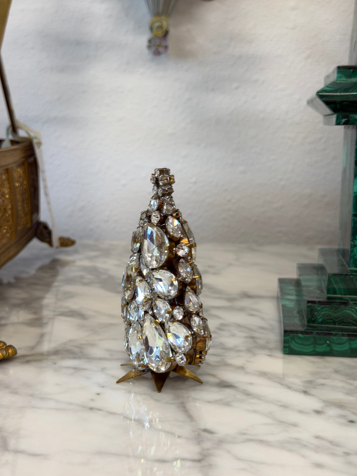 Czech Handmade 3D Glitzy Gleam Christmas Tree | Crystal Clear