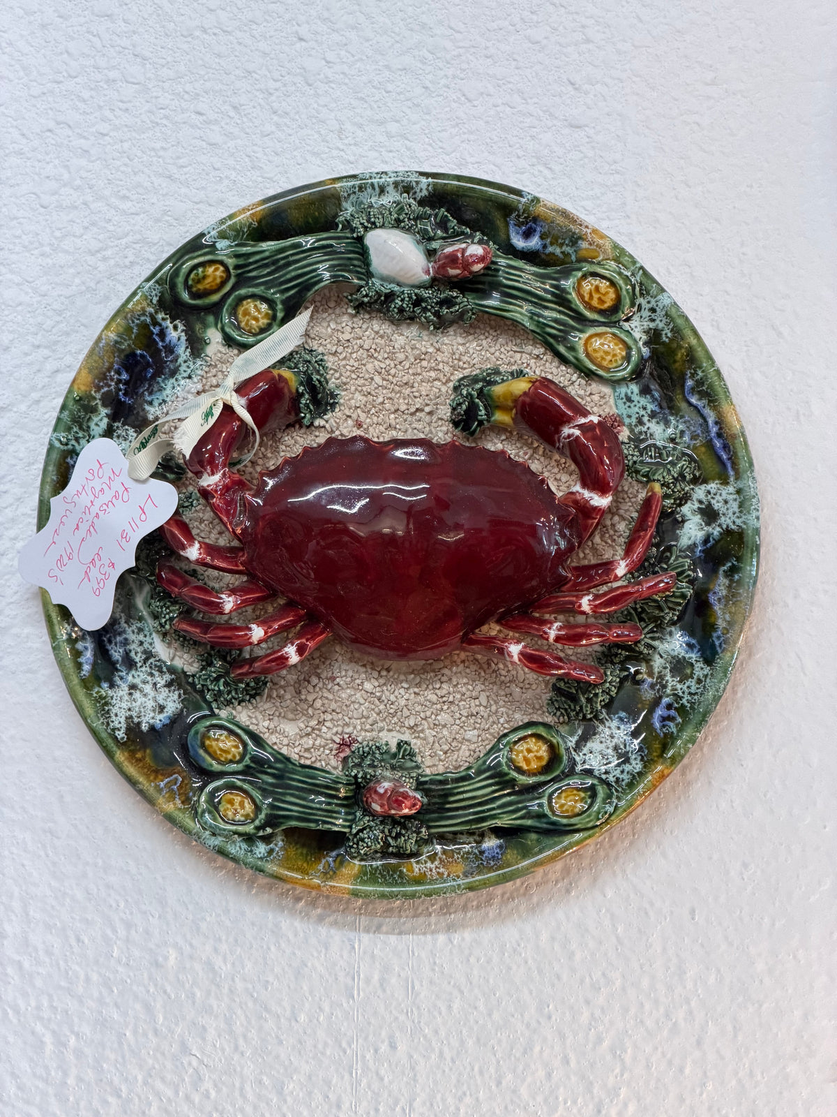 Palisades Majolica Portuguese Crab Plate | 1920s