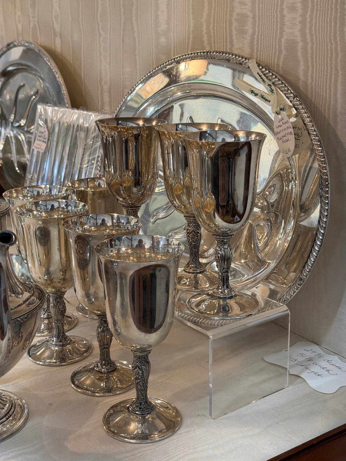 Silverplate Goblets Int'l Silver Co | Set of 6 + 2 Free