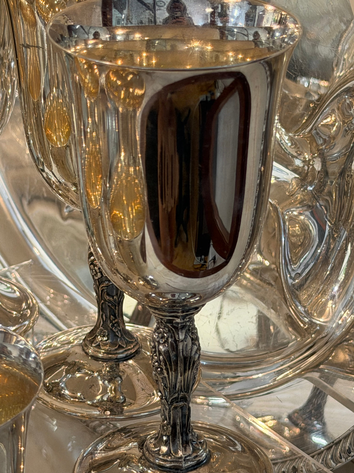 Silverplate Goblets Int'l Silver Co | Set of 6 + 2 Free