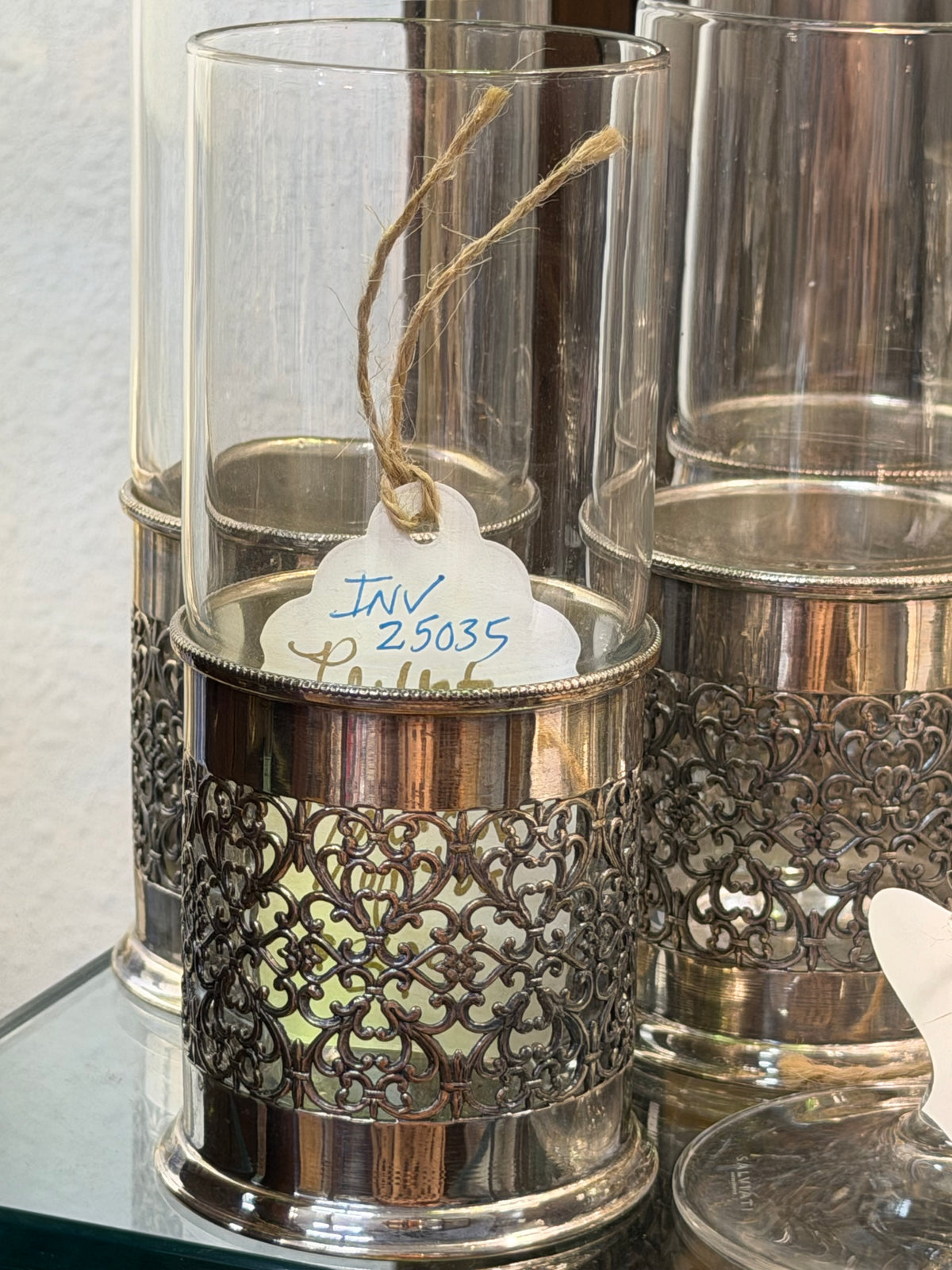 William Adams Italian Silverplate Glasses | Set of 8