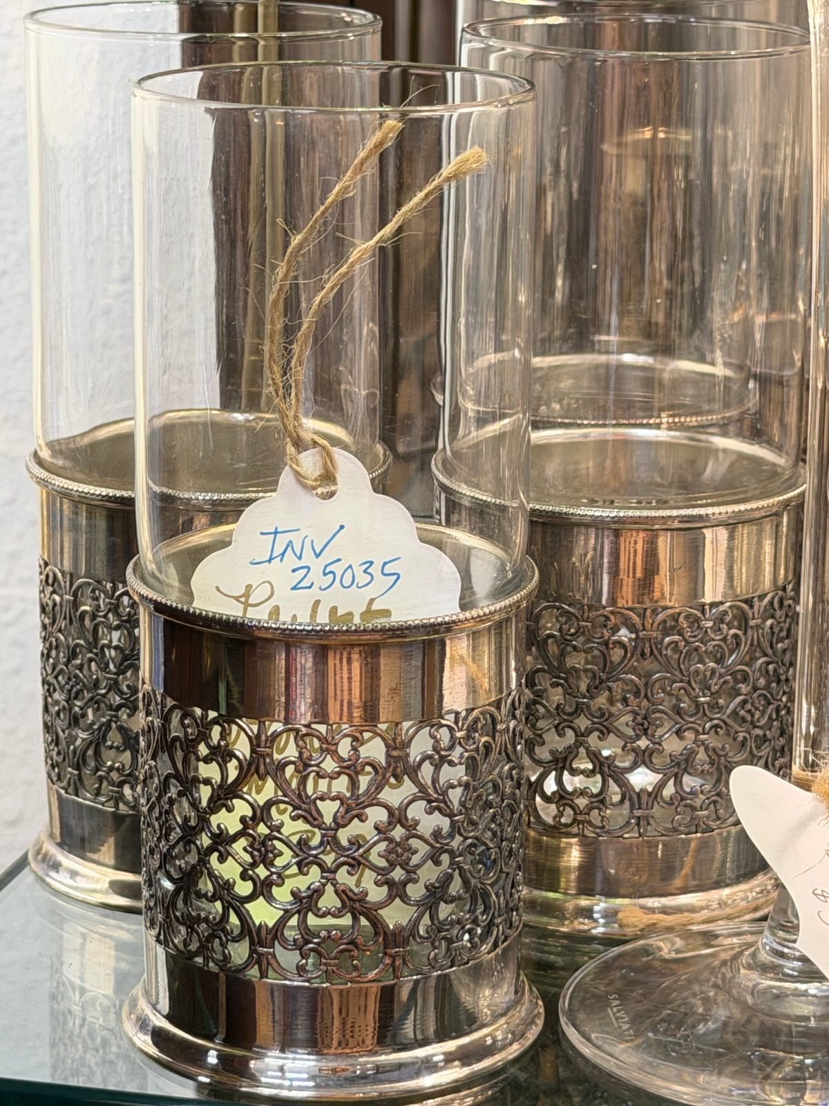 William Adams Italian Silverplate Glasses | Set of 8