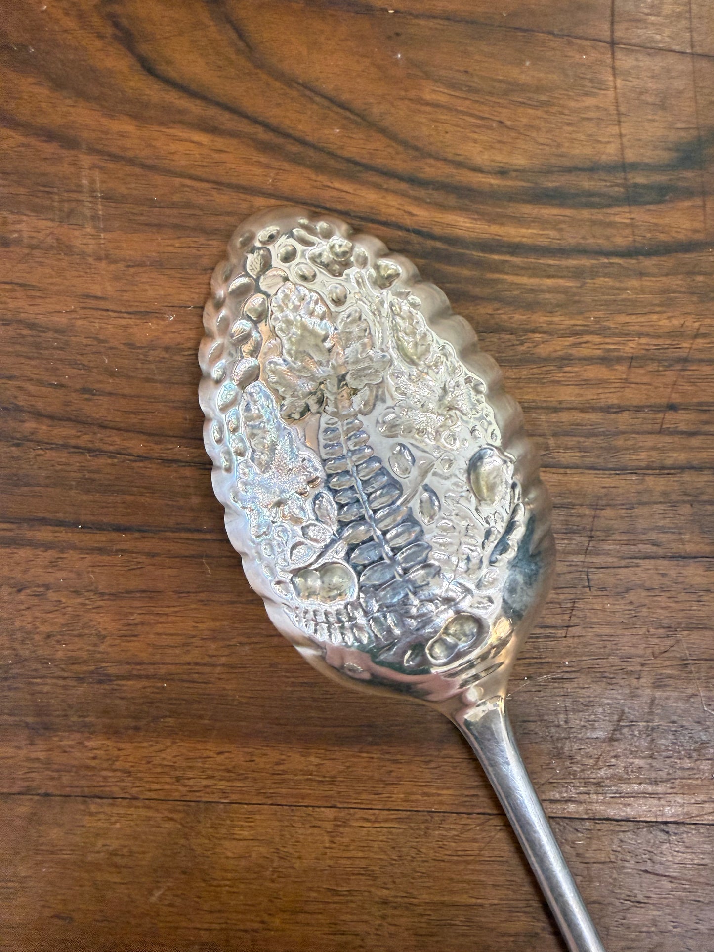 English Silver Plate Berry Fruit Spoon