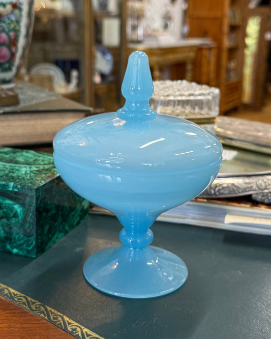 Blue Opaline Vase